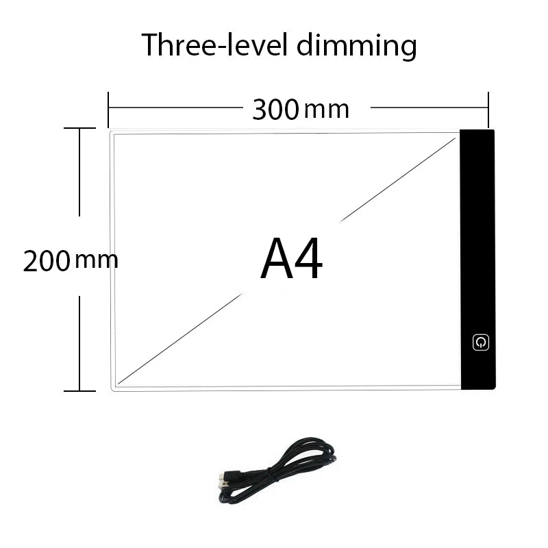 Tableta LED para Calcar Dibujos | 3 Niveles de Intensidad