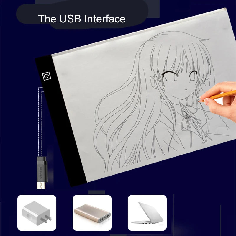 Tableta LED para Calcar Dibujos | 3 Niveles de Intensidad