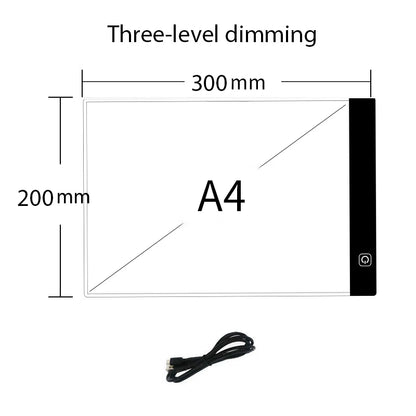 Tableta LED para Calcar Dibujos | 3 Niveles de Intensidad