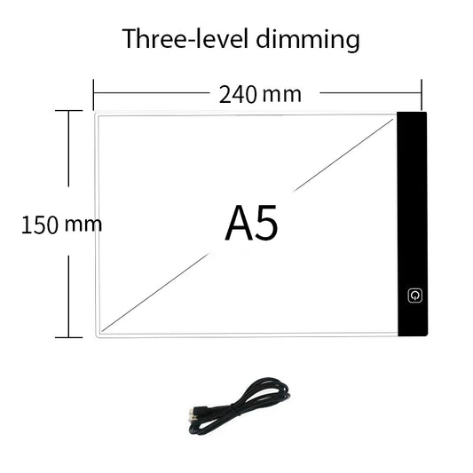 Tableta LED para Calcar Dibujos | 3 Niveles de Intensidad